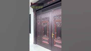 CỬA THÉP VÂN GỖ CAO CẤP KOFFMANN - HOÀN THIỆN MẪU CỬA CLASSIC SƠN 5D