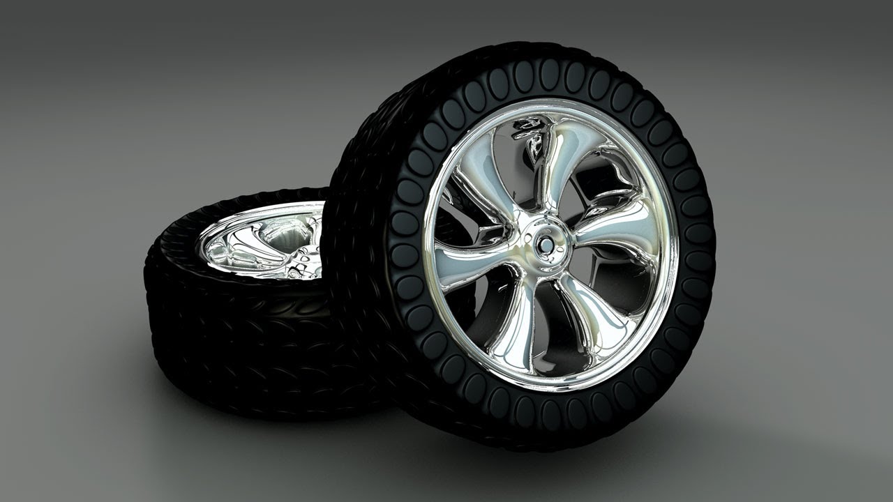 Speed Art - Tires, Rims and Wheels - Cinema 4D - YouTube