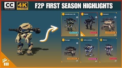 First Season Highlights | Free To Play War Robots 4K F2P Series