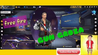 Tes Gun Groza New Skin Free Fire Game