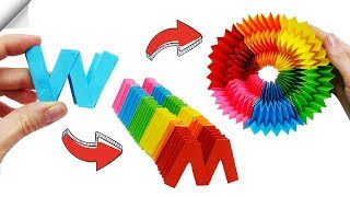 Радуга бумажная игрушка-антистресс трансформер | поделки поделки легкие