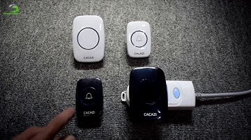 Hướng dẫn sử dụng Chuông Cửa Không Dây Thông Minh Giá Rẻ Nút Bấm Chống Nước Cacazi A10