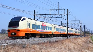 E653系新潟車 臨時回送電車列車 通過