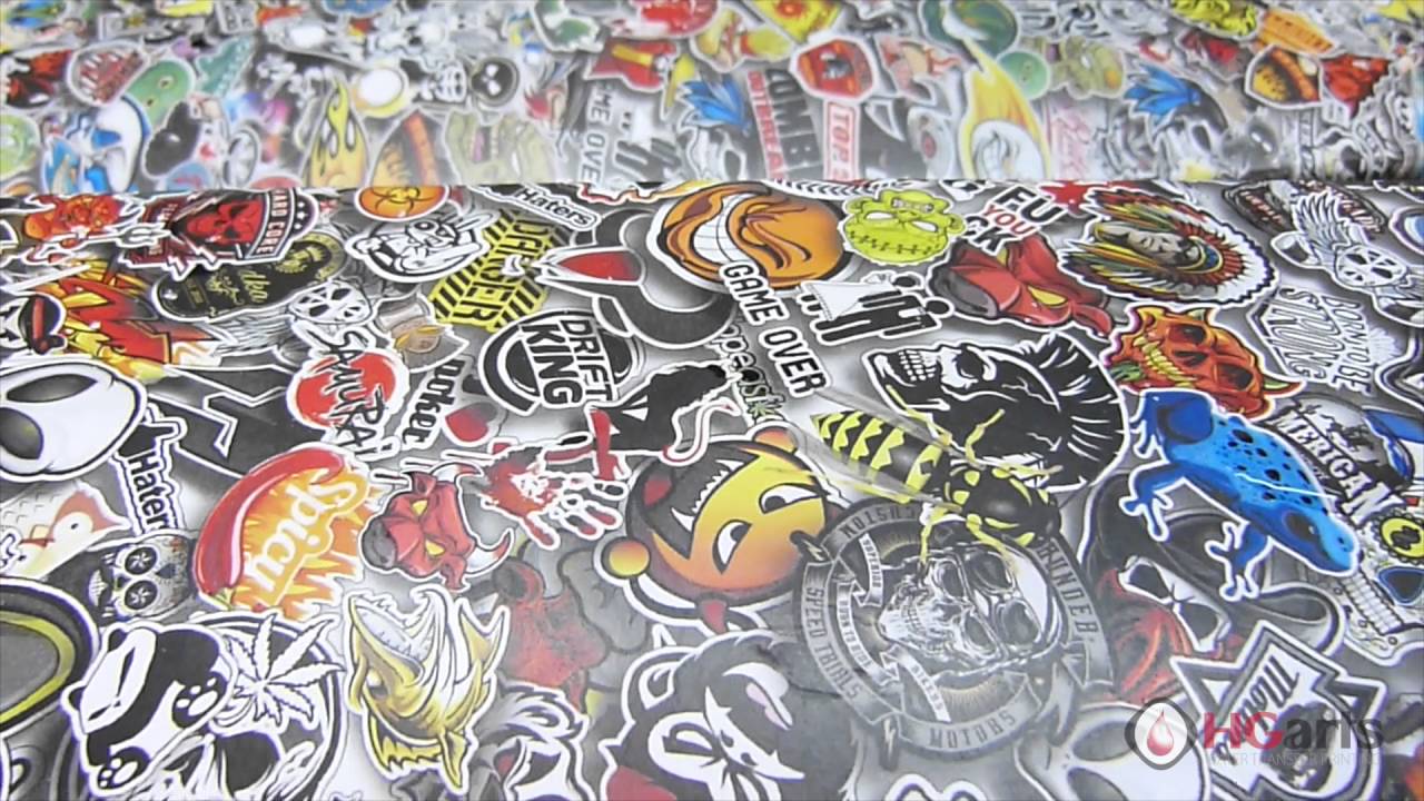 Lamina Hidroimpresion Sticker Bomb HC57