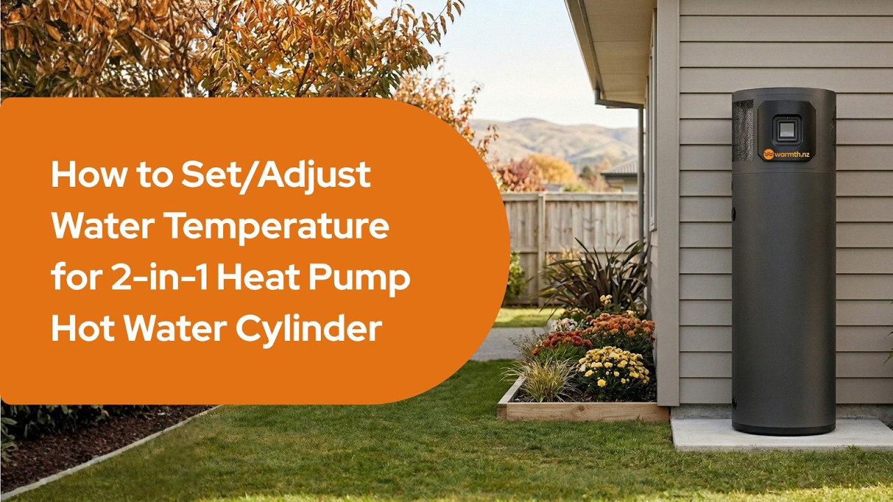 How to Set or Adjust Water Temperature for Your 2-in-1 Heat Pump Hot ...