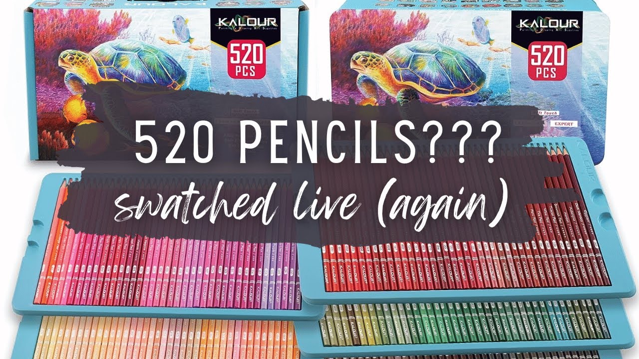 I Can't Believe I'm Doing this Again  Swatching 520 Kalour Colored Pencils  