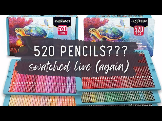 I Can't Believe I'm Doing this Again  Swatching 520 Kalour Colored Pencils  