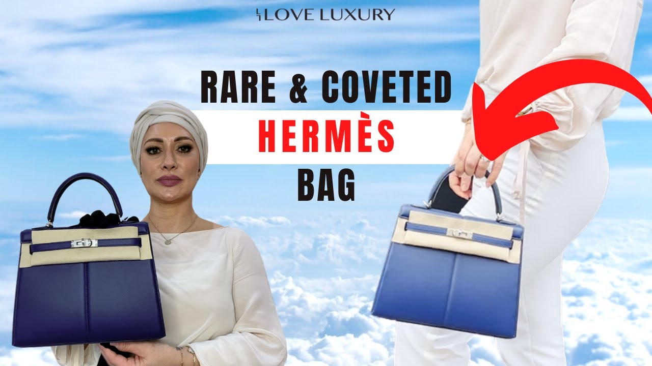Original Hermes Kelly Bag 25 Limited Edition padded blue saphir - neu 