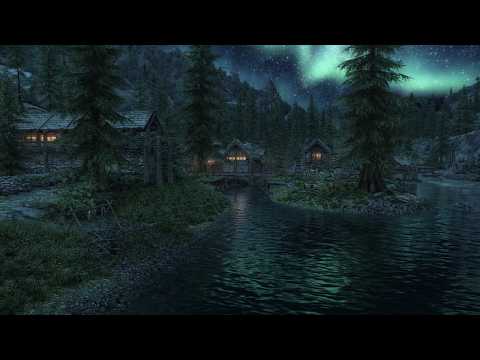 You're Home, Riverwood | 2-Hour Skyrim Night Ambience