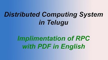 Implementation in RPC Mechanism in Distributed Systems in Telugu