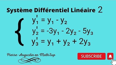 Système Différentiel Linéaire | Vidéo 2.0 Refaite en Description