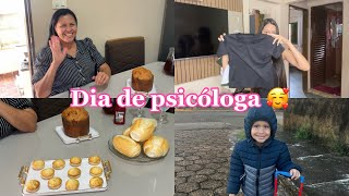 DIA DE PSICÓLOGO | CAFÉ DA TARDE COM MINHA MÃE 🥰🏠 *rotina real* 