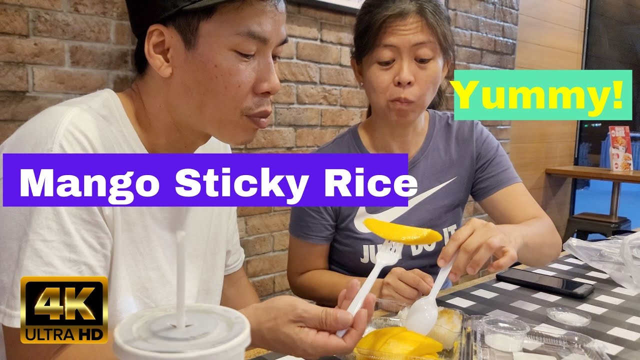 Sticky Rice 4k Walking To Beach Road To Have Mango Sticky Rice 4K 🇹🇭 - YouTube