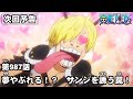 ONE PIECE　第987話予告「夢やぶれる！？　サンジを誘う罠！」