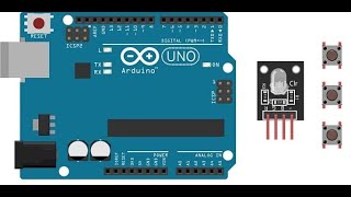 Allumer le #module  #led  #rgb  connecté à l'#arduino  #uno  par les #boutons  poussoirs
