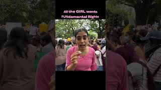all the GIRL wants FUNdamental rights🤧✋🏻stop moral policing #protest #samridhimam#physicswallah#fup