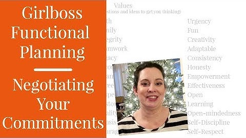 Negotiating Your Commitments - Girlboss Functional Planning 2 | Kendra Bork