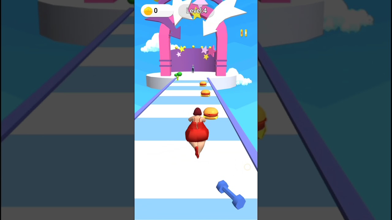 Fat girl crazy run game 