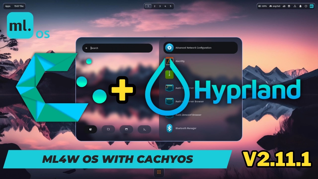 Идеальная настройка Hyprland: ML4W OS 2.11.1 на CachyOS (одной командой!)