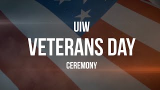 UIW Veterans Day Ceremony - 2020