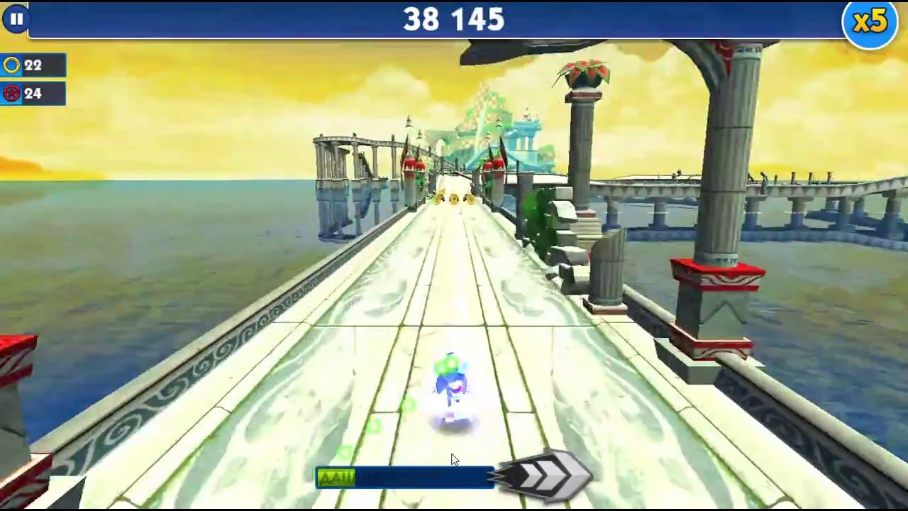 Sonic Dash #2 Новый мой рекорд