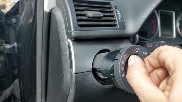 Headlight Switch Removal Audi A4 B6/B7 02-09