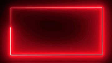 Neon Lights rectangle frame animated loop background, Neon Border video, Free Motion Background  #11