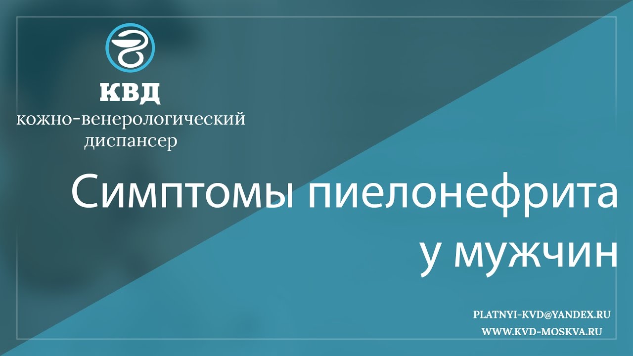 184  Симптомы пиелонефрита у мужчин