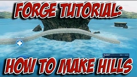 Halo 4 Forge Tutorials - Racetracks: How To Make Hills (Ep. 1)