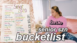 creating my senior bucket list! 2019