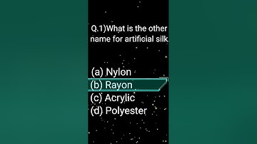 class |8th science chapter 3 | Synthetic fiberes and plastic  mcq questions.