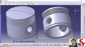 Piston design in catia ll Piston design ll Cad&tech