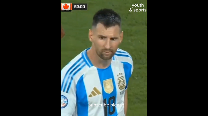 #argentina  2 - 0 #canada #goal by #messi #copa #football