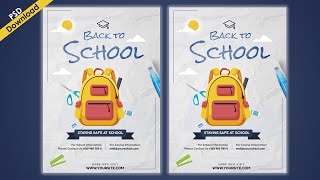 Back to School poster in Photoshop  | Epi 114 | MEDIAVISION TELUGU TUTORIALS