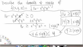 Functions of Two or More Variables | Example 2 | Multivariable Calculus for Sci & Eng | Griti