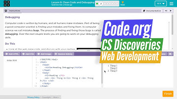 Clean Code and Debugging HTML - Lesson 8.2 Code.org Web Development C.S. Discoveries