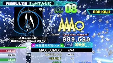 [DDR A20+] Aftermath [Single-EXPERT] 999,590 PFC by DDR-KOJI