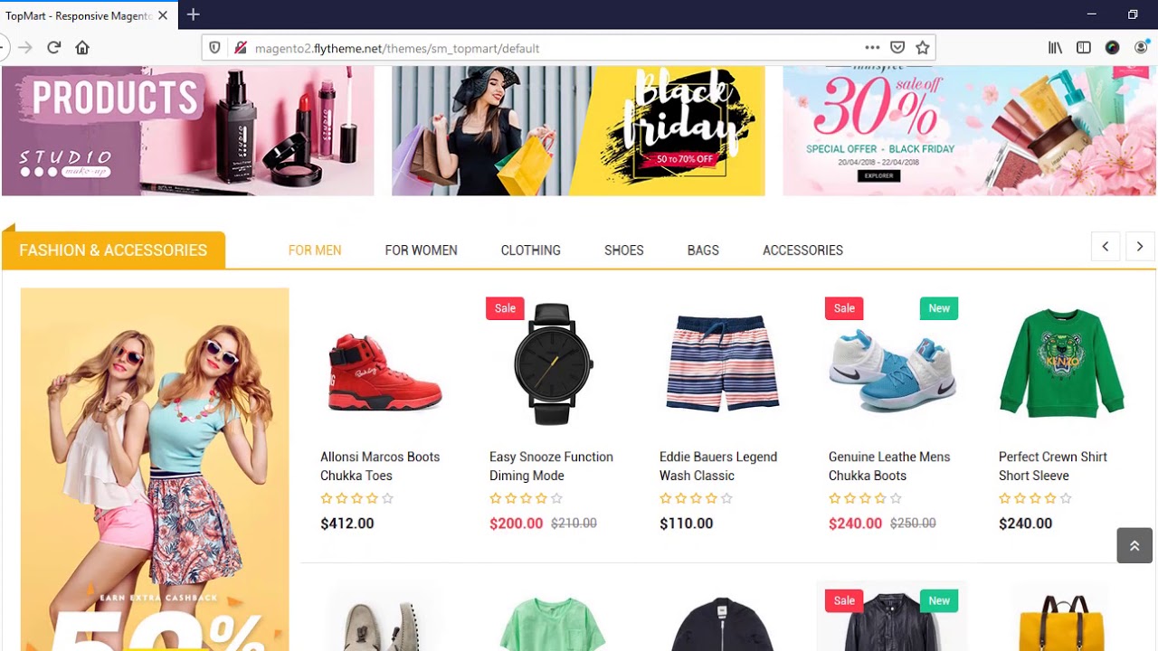 Best Magento Theme For Shopping Store || SM TopMart - YouTube
