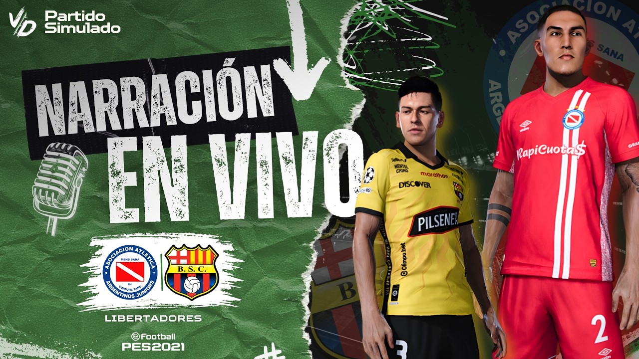 🔴 BARCELONA VS ARGENTINOS JUNIORS EN VIVO / COPA LIBERTADORES