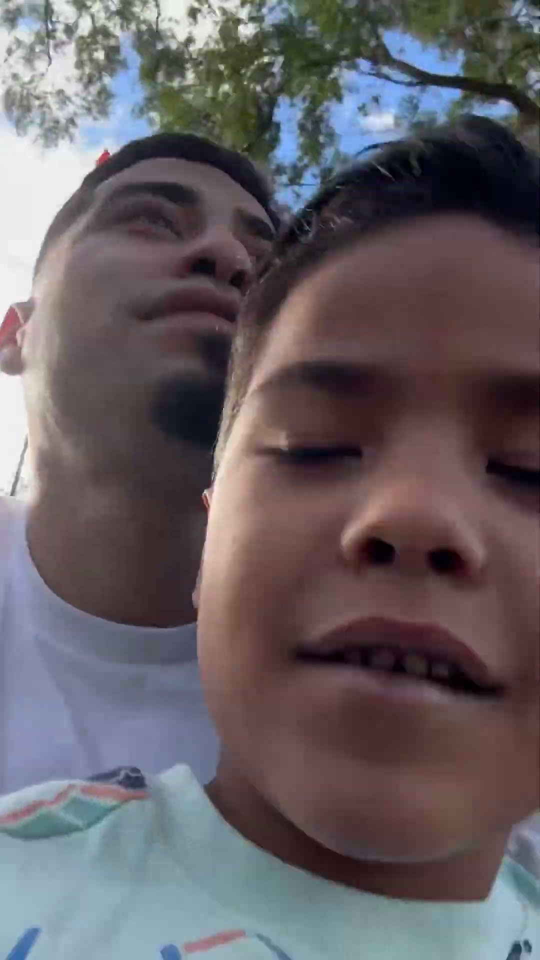 POV dad and son riding atv quad together #shorts