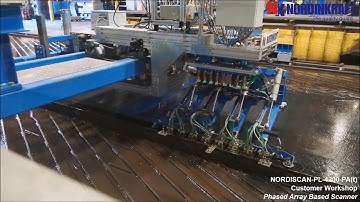 NORDISCAN-PL-4200. For ultrasonic testing of thick plates. Longitudinal and Transversal Scanning