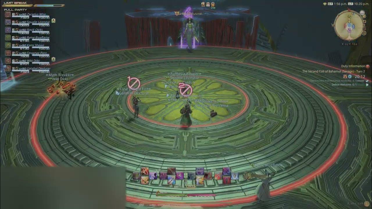 FFXIV Second Coil of Bahamut Turn 2 (Savage) Clear YouTube