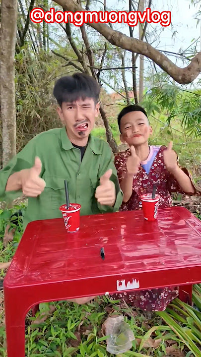 KESULITAN MENGGUNAKAN SEDOTAN🍹dongmuongvlog #shorts #funny #challenge #comedy #family #sedotan