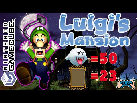 Luigi's Mansion [GameCube] Gameplay Até Zerar 100% Todos Os Quadros E Todos 50 Bus Capturados