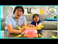 Balloon Pop on Bed of Nails Easy DIY Science Experiments for kids!!!