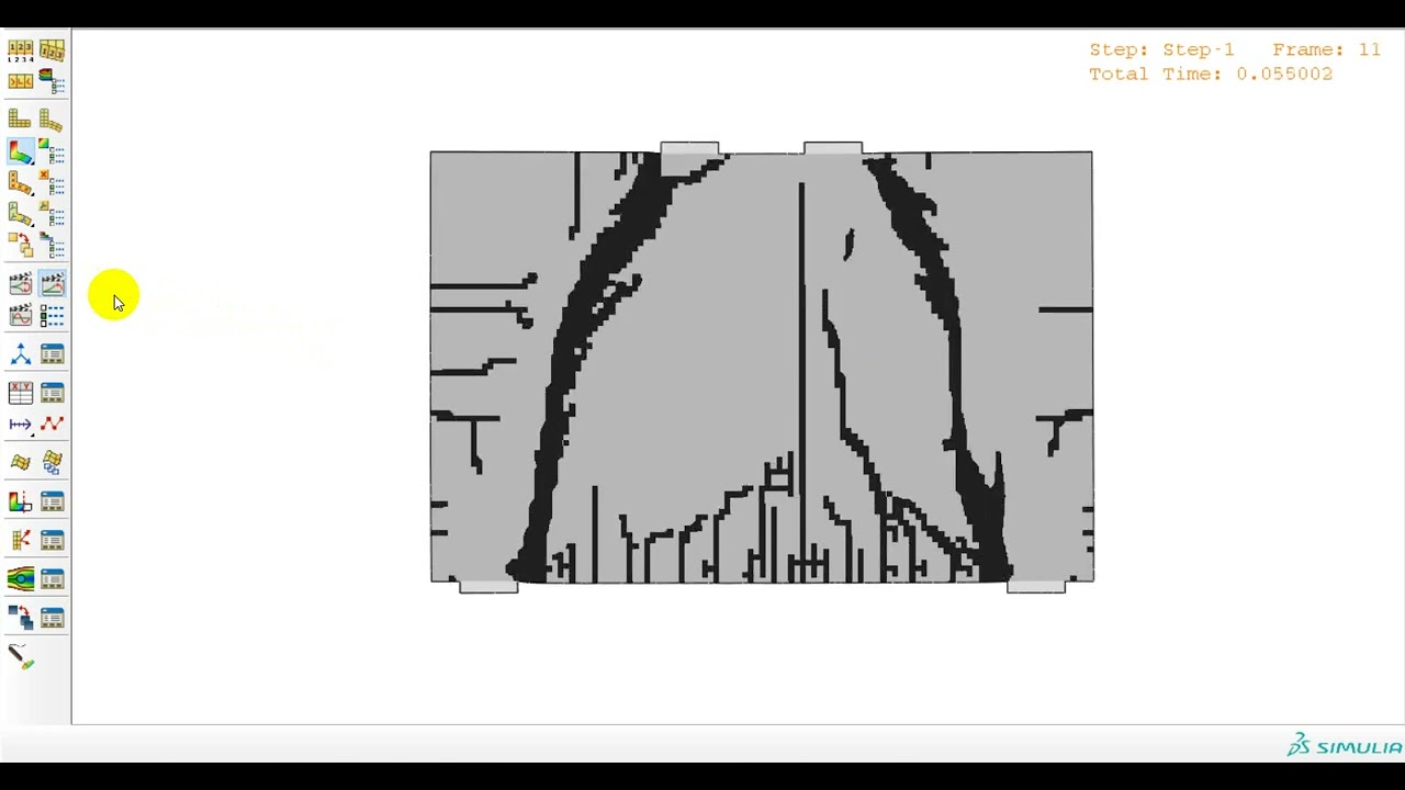 ABAQUS concrete damage plasticity explicit deep beam shear failure 