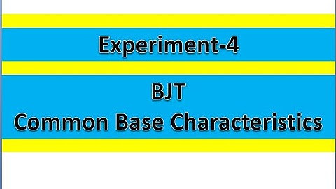 Experiment 4(CB Characteristics- Virtual Lab)(Analog Electronics)