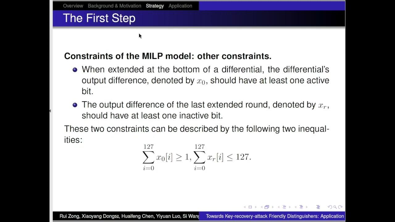 Towards Keyrecoveryattack Friendly Distinguishers Application to
