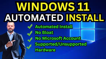 Windows 11 Automated Install: No Bloat No Hardware Requirements