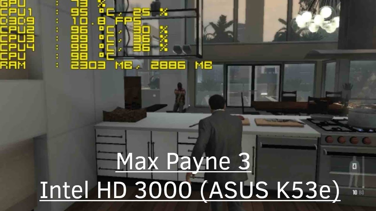 MAX PAYNE 3 - CELERON N2940, INTEL HD GRAPHICS